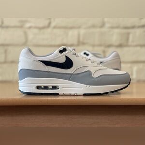 Nike Air Max 1 Platinum Tint Dark Obsidian Navy Men Size 8 Shoes FD9082-002 New